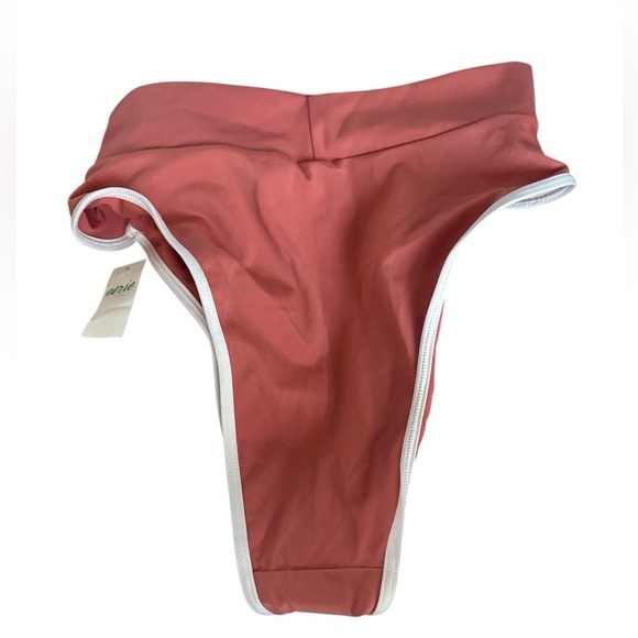 Aerie Real Me swim Cheekiest bikini high rise bottom NWT size Medium rusty peach - Picture 5 of 10
